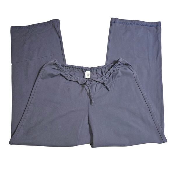Prana Grey Stretchy Wideleg,Loungepants, Yogapants, with Drawstring. - Picture 1 of 8